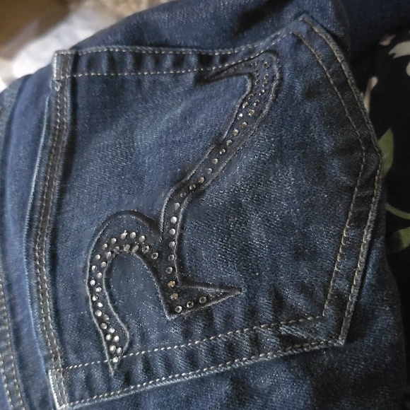 Rock & Republic Kasandra Dark Wash Bootcut Jeans Size 12M - Picture 11 of 15